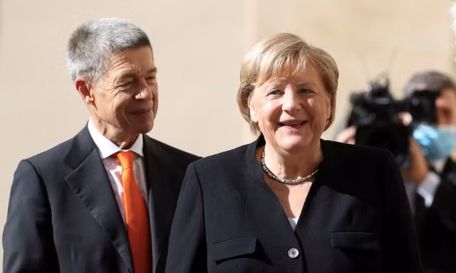 Thủ tướng Đức Angela Merkel và Phu quân. (Ảnh: Reuters)