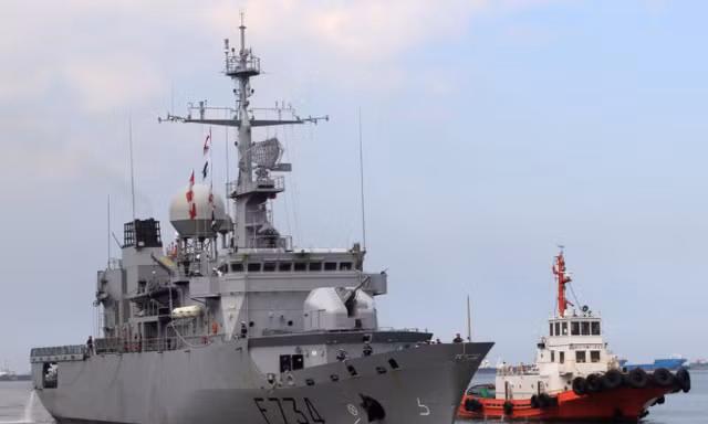 Tàu Vendemiaire (F734) của Hải quân Pháp. (Ảnh: Reuters)