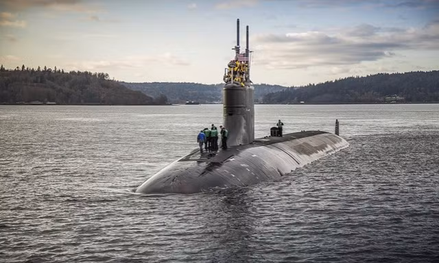 Tàu ngầm hạt nhân Connecticut của Mỹ gần đây gặp sự cố trên Biển Đông. (Ảnh: US Navy)