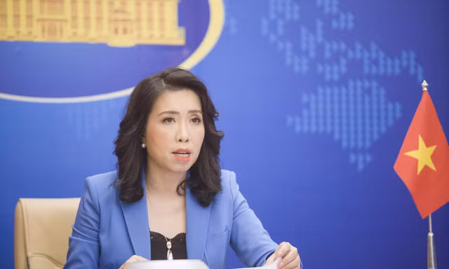 Người Phát ngôn Bộ Ngoại giao Lê Thị Thu Hằng. (Ảnh: Mofa)