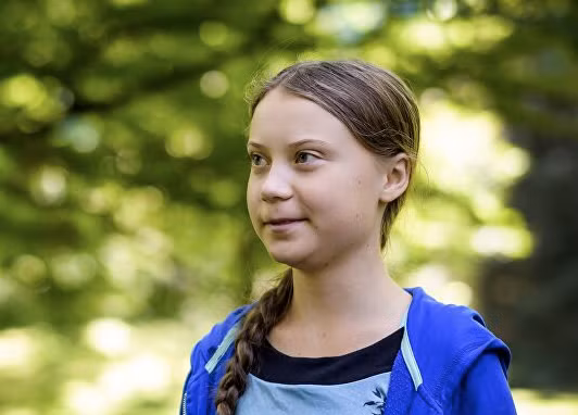 Chiến binh khí hậu Greta Thunberg. (Ảnh: Times)