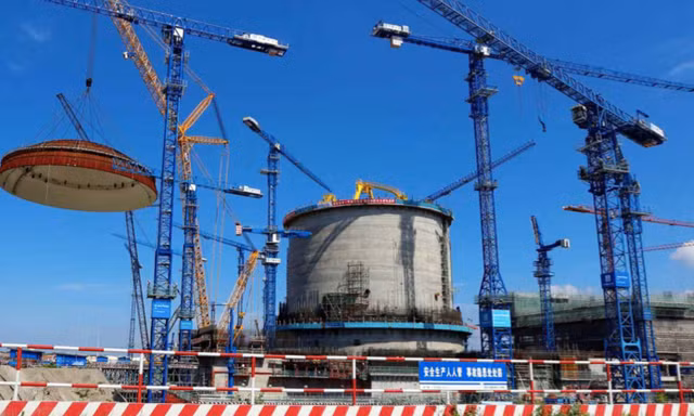 Một góc của nhà máy điện hạt nhân Phòng Thành Cảng thuộc Khu tự trị dân tộc Choang Quảng Tây, Trung Quốc. (Ảnh: China Daily)