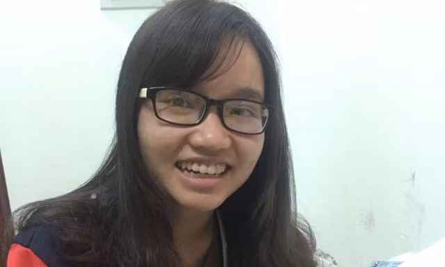 Nguyễn Ngọc Ly, sinh viên năm thứ 3, Khoa Giáo dục đặc biệt, ĐH Sư phạm 1 Hà Nội.