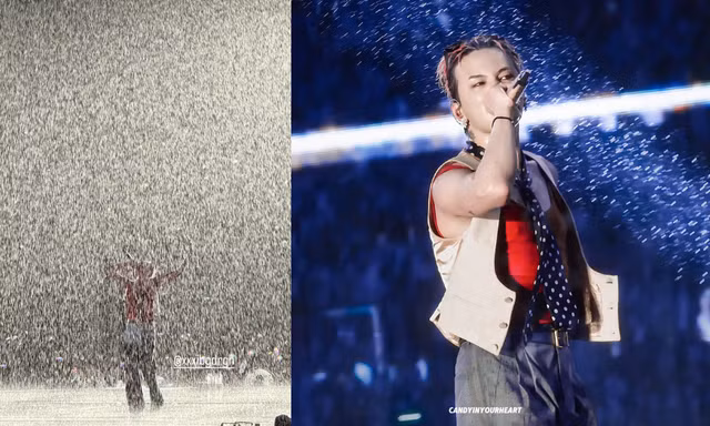 G-Dragon bùng nổ cảm xúc cùng hơn 40.000 khán giả bất chấp cơn mưa trắng trời