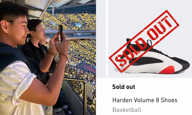 Đang nhập ngũ, V BTS vẫn làm "cháy hàng" một mẫu giày khi tới xem concert IU