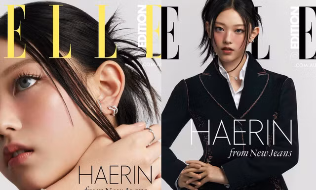 Haerin NewJeans hóa quý cô kiêu kỳ trên trang bìa tạp chí ELLE Úc