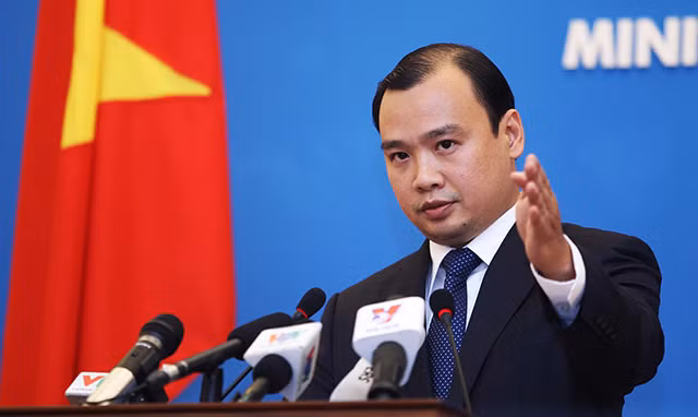 Người Phát ngôn Bộ Ngoại giao Lê Hải Bình.