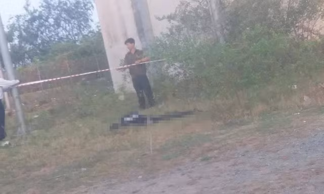 Hiện trường nam thanh niên tử vong. Ảnh: Trung Tính