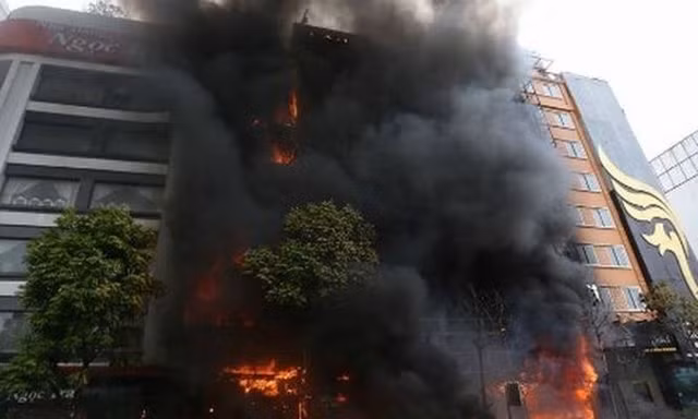 Hiện trường vụ cháy vào tháng 11/2016.