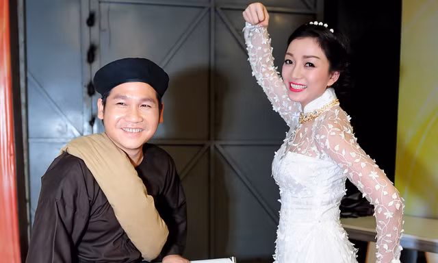 Phạm Thu Hà, Trọng Tấn tinh nghịch trong hậu trường