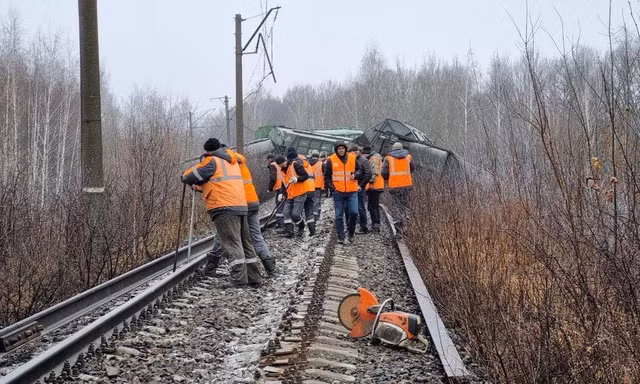 Tàu hoả trật bánh vì một vụ nổ, Nga mở cuộc điều tra khủng bố