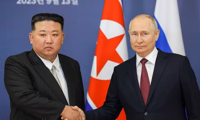 Chủ tịch Triều Tiên Kim Jong-un chúc mừng Tổng thống Putin tái đắc cử