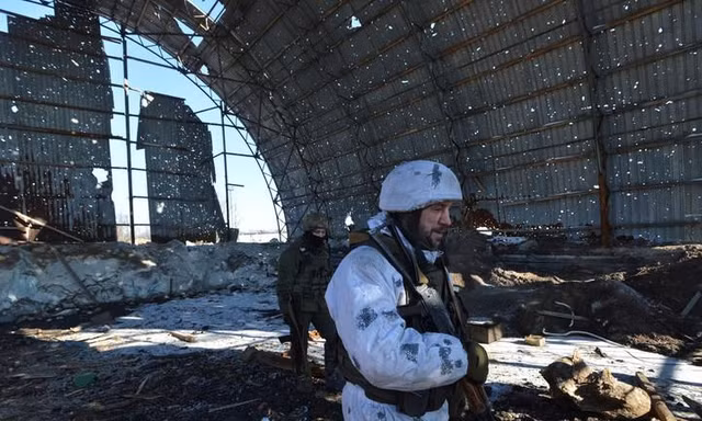 Binh sĩ Ukraine ở Avdiyivka. Ảnh: Reuters
