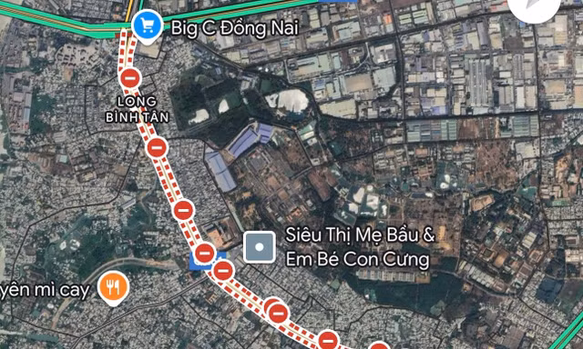 Tài xế gặp khó vì Google Maps báo nhầm quốc lộ 51 bị cấm lưu thông
