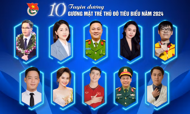 Chân dung 10 Gương mặt trẻ Thủ đô tiêu biểu năm 2024