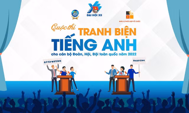 16 đội vào vòng Bán kết cuộc thi Tranh biện tiếng Anh dành cho cán bộ Đoàn, Hội, Đội toàn quốc 
