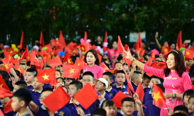 Sắc màu ấn tượng ngày khai giảng năm học mới