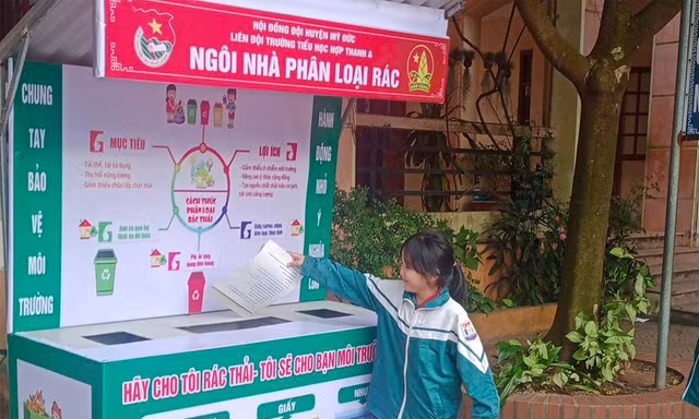 Thiếu nhi Thủ đô triển khai nhà phân loại rác thân thiện 