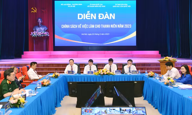 Toàn cảnh Diễn đàn Chính sách về việc làm cho thanh niên năm 2023