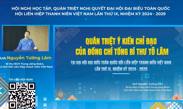 T.Ư Hội LHTN Việt Nam quán triệt chỉ đạo của Tổng Bí thư Tô Lâm tại Đại hội Hội LHTN Việt Nam lần thứ IX