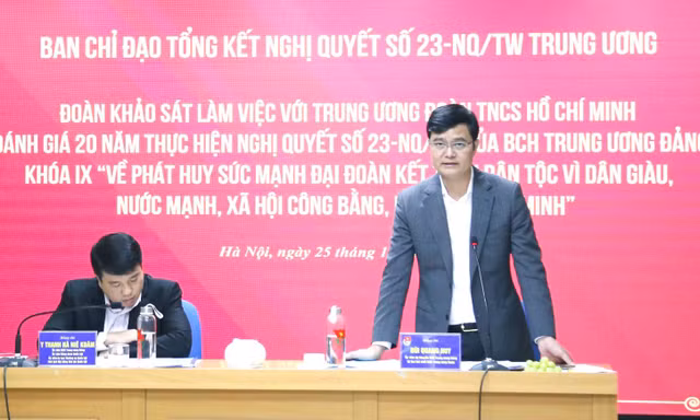 Cần tạo điều kiện để Đoàn Thanh niên phát huy tốt nhất nhiệm vụ của mình