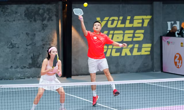 Sôi nổi giải Pickleball Gia đình trẻ Hà Nội 2024