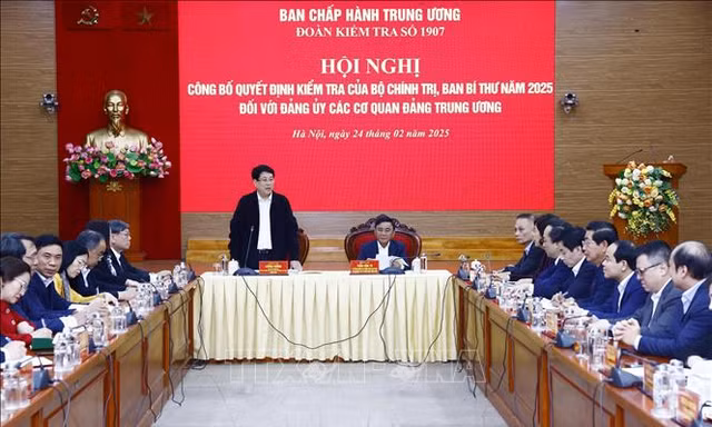 Hội nghị triển khai quyết định kiểm tra tại Đảng ủy các cơ quan đảng Trung ương