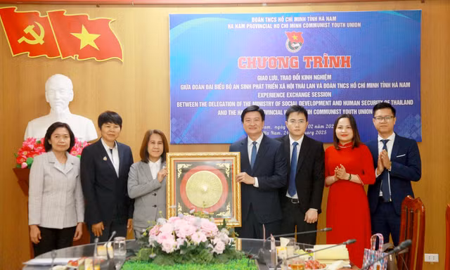 Tỉnh Đoàn Hà Nam làm việc với đoàn đại biểu Bộ An sinh Phát triển xã hội Thái Lan