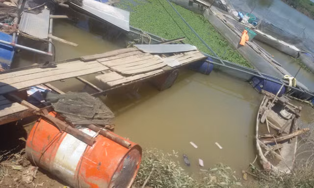 Chiếc cầu nơi xảy ra vụ việc đau lòng. Ảnh: Nguyễn Trường.