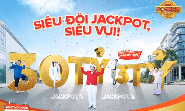 Siêu đôi Jackpot, siêu vui của xổ số tự chọn Power 6/55.