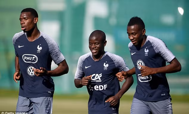 Đội tuyển Pháp chuẩn bị cho trận chung kết World Cup 2018