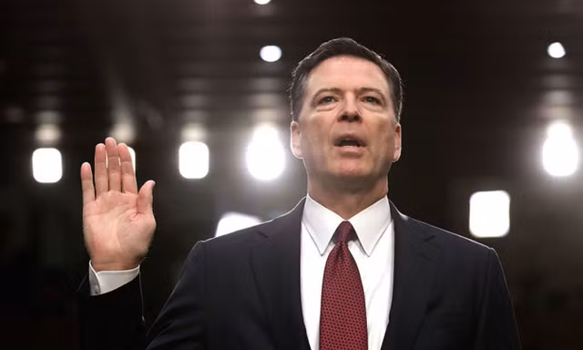 Ông James Comey điều trần trước Quốc hội Mỹ. Ảnh: NYT.