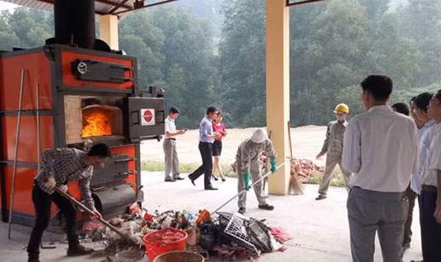 Lò đốt rác thải cỡ nhỏ gây ô nhiễm môi trường.