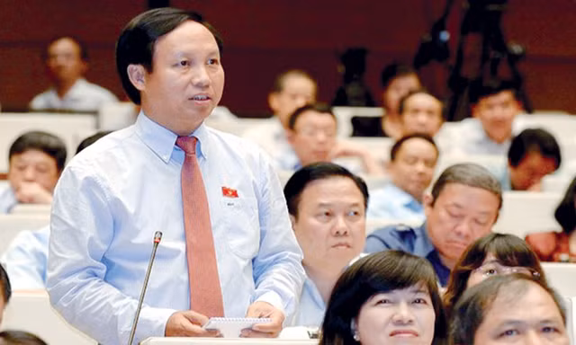 Phó Chủ nhiệm Ủy ban Đối ngoại của Quốc hội Ngô Đức Mạnh đề nghị quy định trách nhiệm của hội đồng thẩm định khi để công nghệ lạc hậu, gây ô nhiễm môi trường vào Việt Nam. Ảnh : Như Ý.