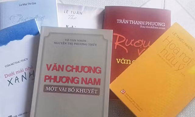 Một số tác phẩm đoạt giải thưởng Hội Nhà văn TPHCM.