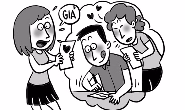 Thư tình của anh, sao toàn để chị gái viết?