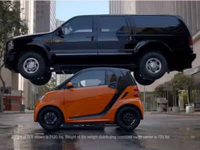 Smart ForTwo cõng xế hộp