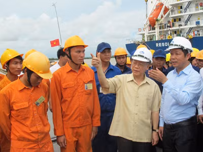 Tổng Bí thư thăm, làm việc tại Hải Phòng