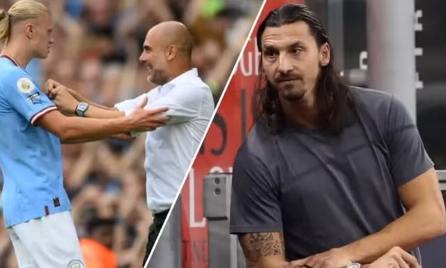 HLV Guardiola và Ibrahimovic khẩu chiến gay gắt vì Haaland 