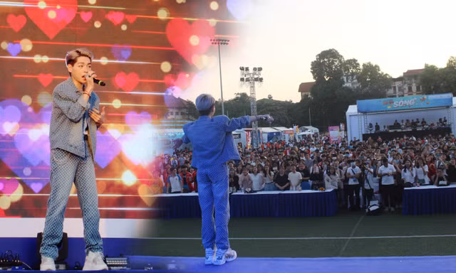 Phát 'sốc' với lượng sinh viên 'đổ bộ' Sóng Festival xem Đức Phúc biểu diễn