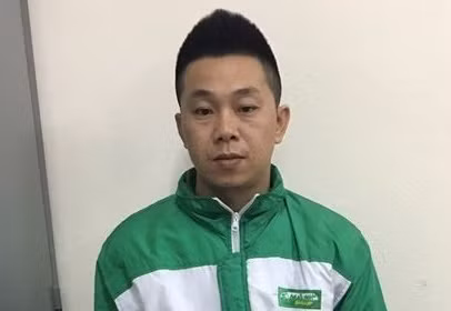 Phạm Huy Đoàn tại cơ quan công an. Ảnh: Hoàng Hà/ANTĐ