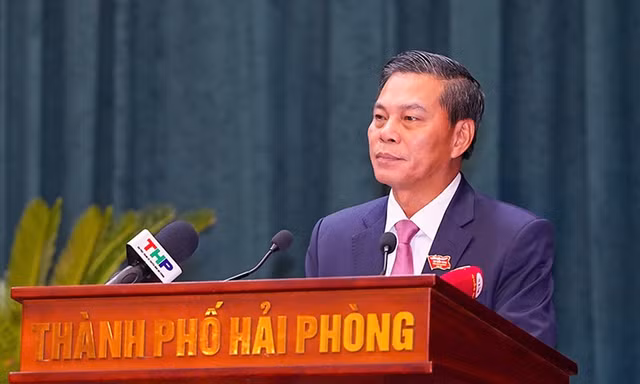 Chân dung ông Nguyễn Văn Tùng - Chủ tịch UBND TP Hải Phòng. 