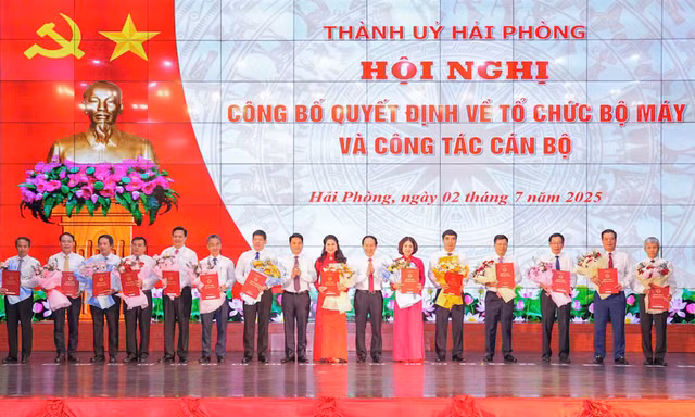 Thành phố Hải Phòng: Bổ nhiệm các vị trí cán bộ chủ chốt sau hợp nhất