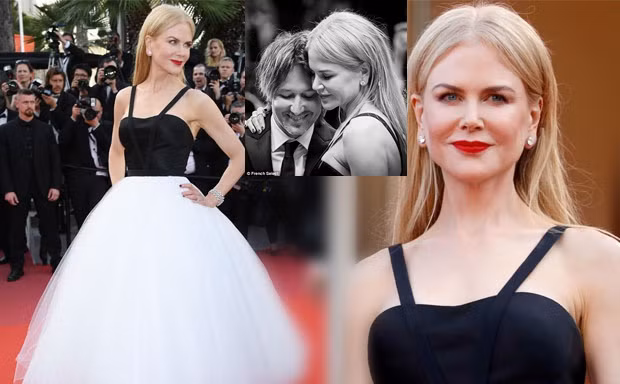 ‘Thiên nga trắng’ Nicole Kidman đắm say bên chồng tại Cannes