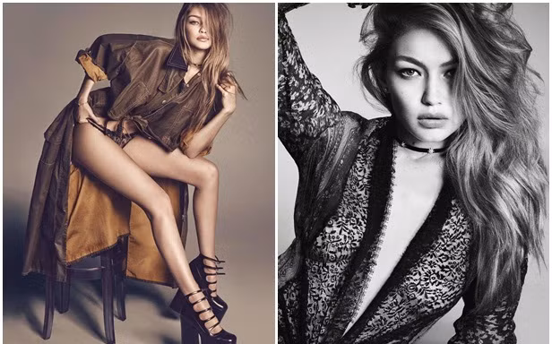 Gigi Hadid táo bạo diện nội y ren huyền bí