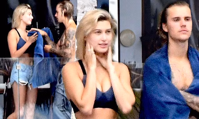 Hailey Baldwin mặc gợi cảm, thân mật bên tình cũ Justin Bieber 