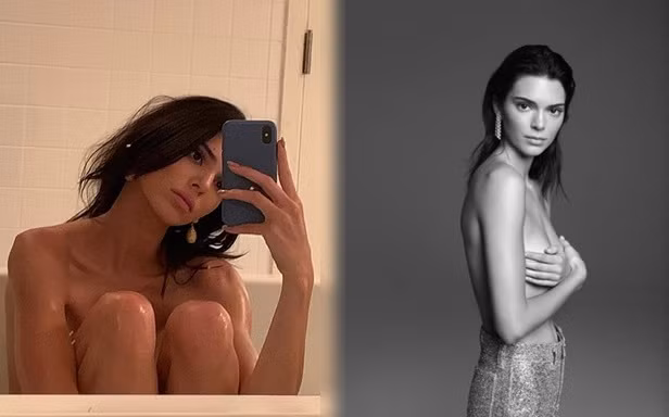 Em gái siêu mẫu của Kim 'siêu vòng ba' táo bạo bán nude