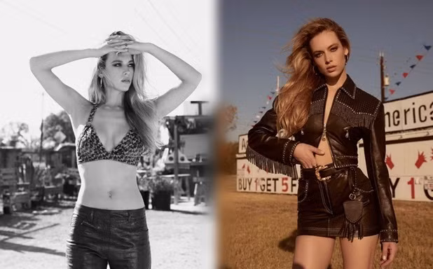 'Chân dài' người Mỹ Hannah Ferguson phóng khoáng gợi tình
