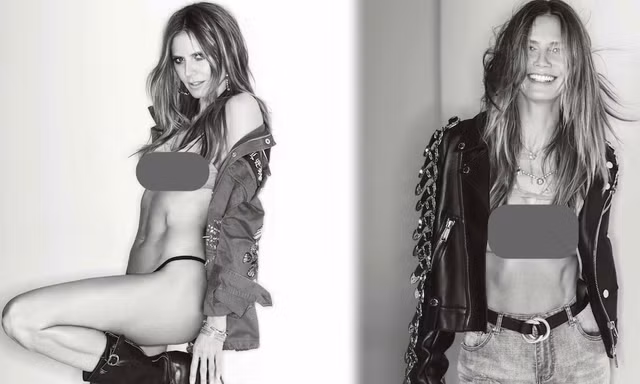Siêu mẫu 4 con Heidi Klum táo bạo trên bìa Maxim