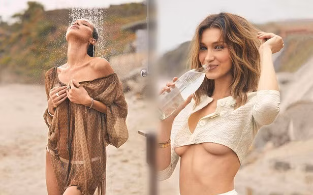 Bella Hadid eo thon gợi tình đầy quyến rũ trên biển